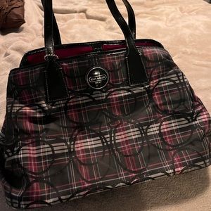 Coach plaid Shoulder bag
